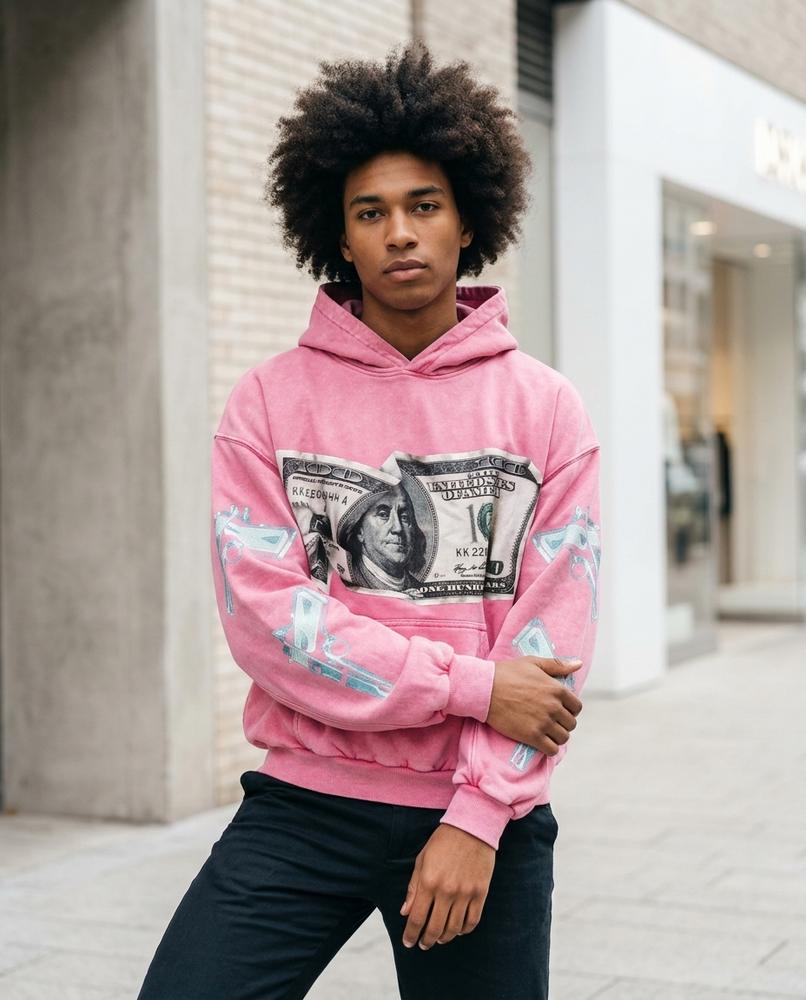 Statement Street - Rilin | Weit Geschnittener Bedruckter Hoodie Unisex