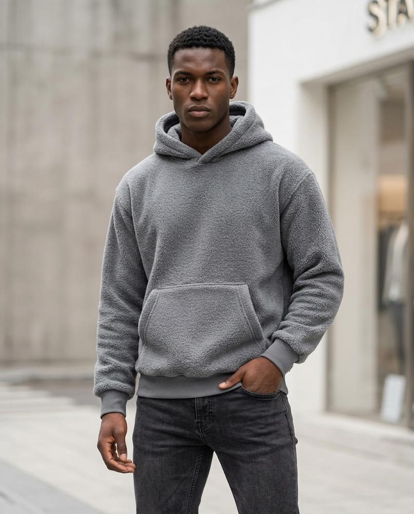 Statement Street - Vemin | Flauschiger Locker Geschnittener Hoodie Herren