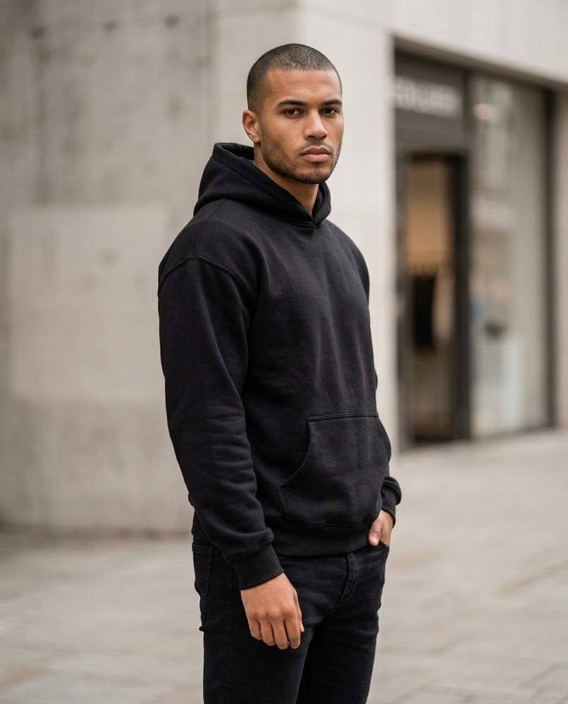 Statement Street - Neser | Einfarbig Langärmelig Hoodie Unisex