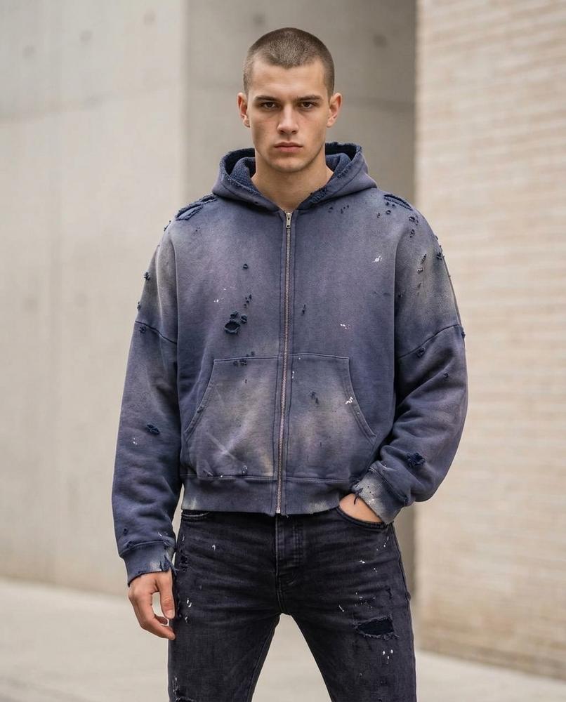 Statement Street - Caram | Used-Look Oversized Hoodie Unisex