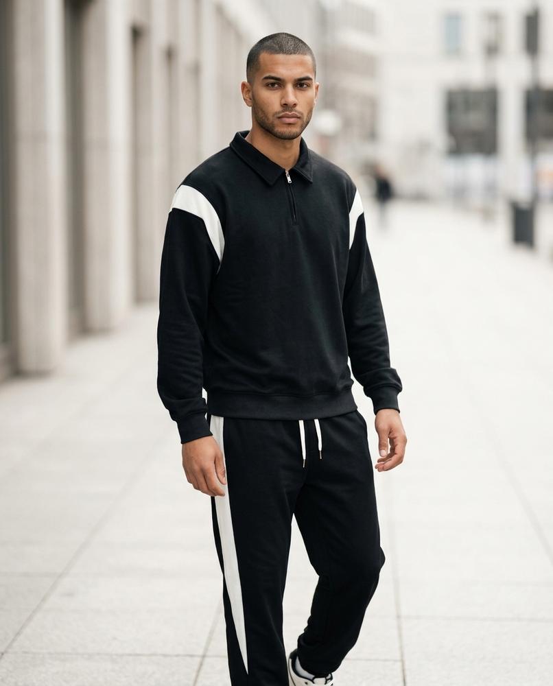 Statement Street - Zamer | Langärmlig Zweifarbig Anzug Herren
