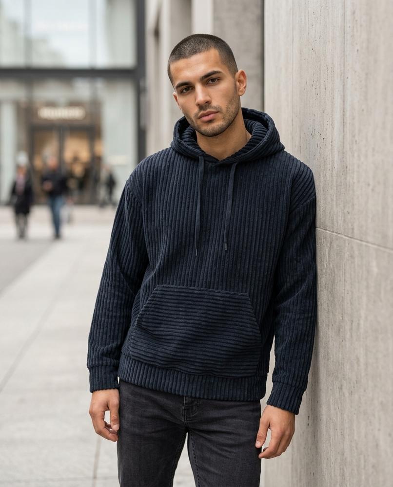 Statement Street - Semir | Gerippter Kord Hoodie Unisex