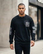 Statement Street - Datir | Appliziertes Baumwoll Sweatshirt Herren