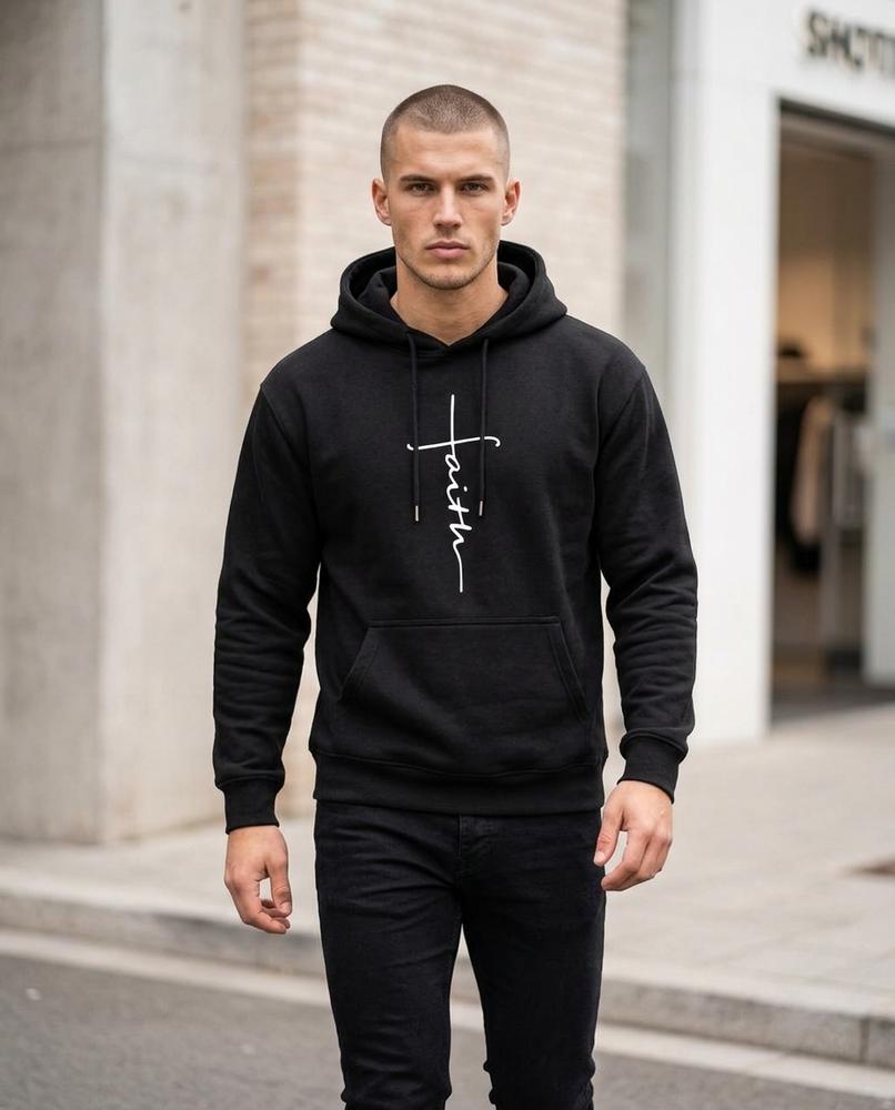 Statement Street - Allan | Bedruckter Langärmliger Hoodie Herren