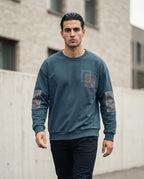 Statement Street - Datir | Appliziertes Baumwoll Sweatshirt Herren