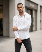 Statement Street - Kalor | Strukturierter Geknöpfter Hoodie Herren