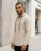 Statement Street - Kalor | Strukturierter Geknöpfter Hoodie Herren