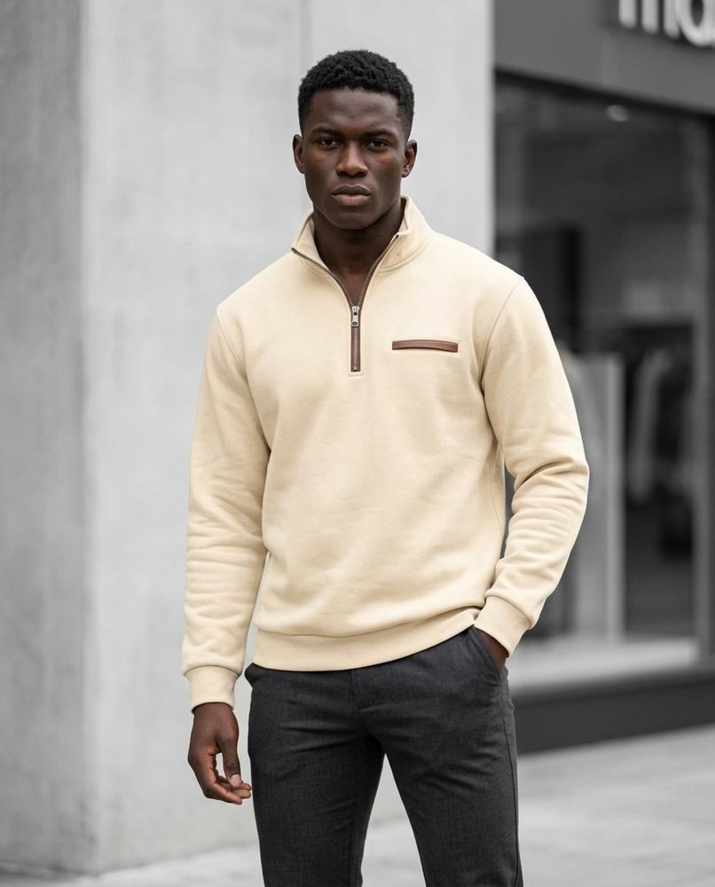 Statement Street - Lyser | Langärmliger Stehkragen Pullover Herren