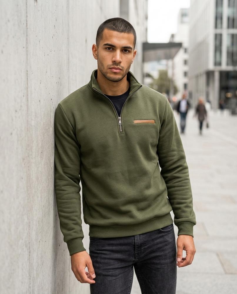 Statement Street - Lyser | Langärmliger Stehkragen Pullover Herren
