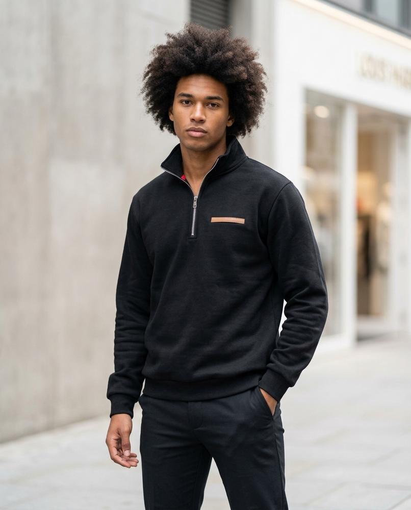 Statement Street - Lyser | Langärmliger Stehkragen Pullover Herren