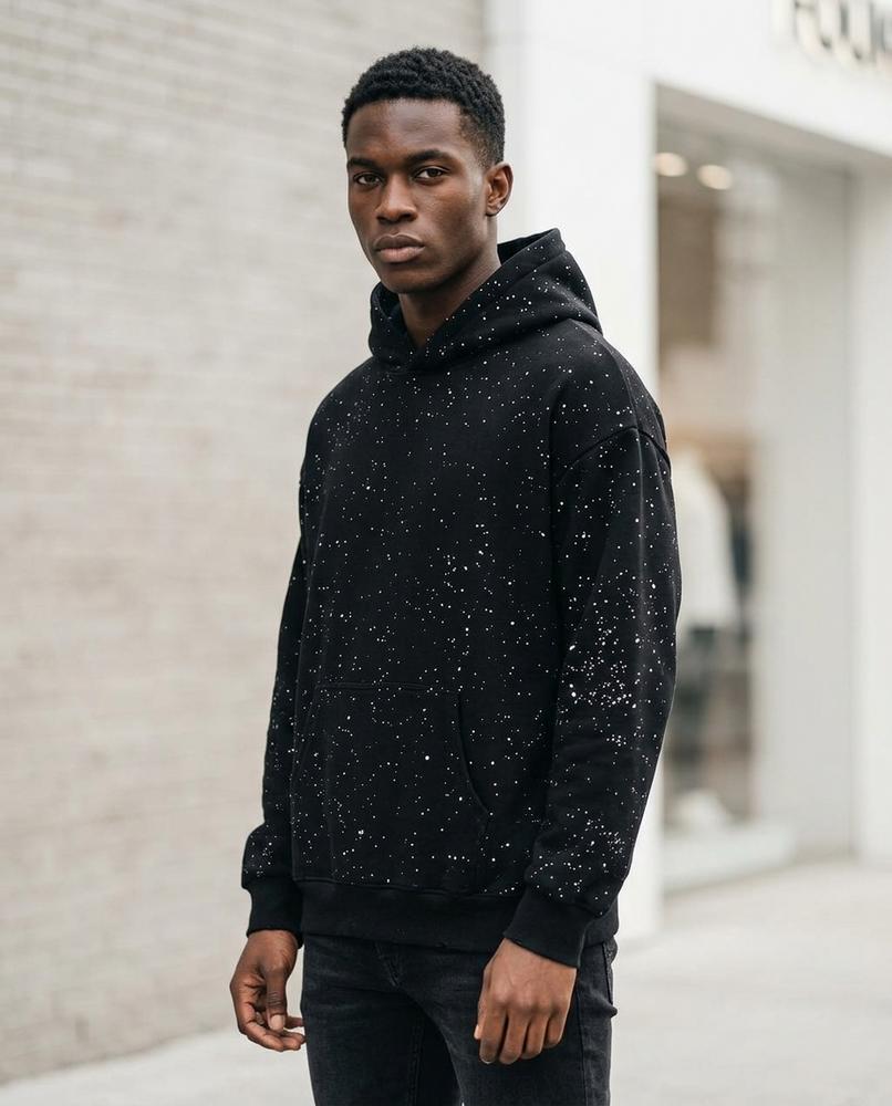 Statement Street - Mimir | Gesprenkelt Langärmlig Hoodie Unisex