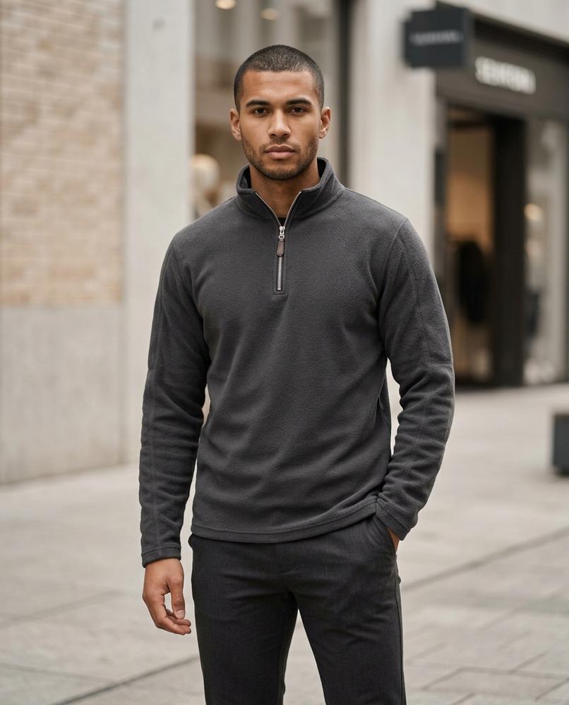 Statement Street - Nosil | Hochschließender Fleece Pullover Herren