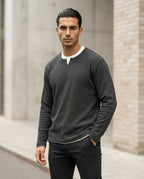 Statement Street - Elnor | Strukturiert Langärmlig Shirt Herren