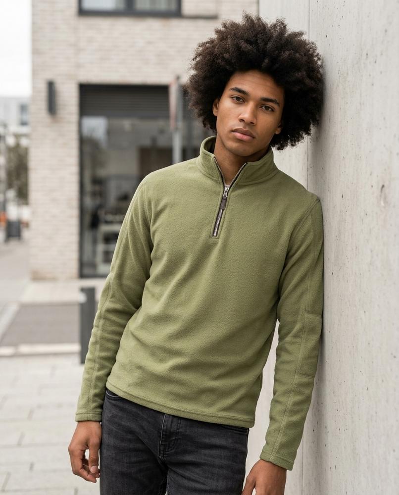 Statement Street - Nosil | Hochschließender Fleece Pullover Herren