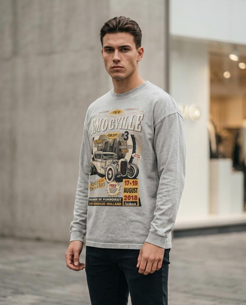 Statement Street - Savin | Langärmlig Bedruckt Shirt Unisex