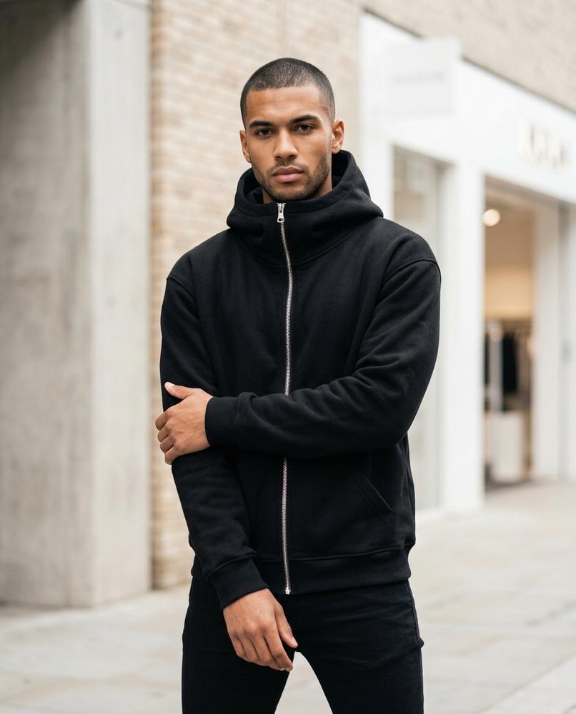 Statement Street - Vasol | Asymmetrisch Hochgeschlossen Hoodie Herren