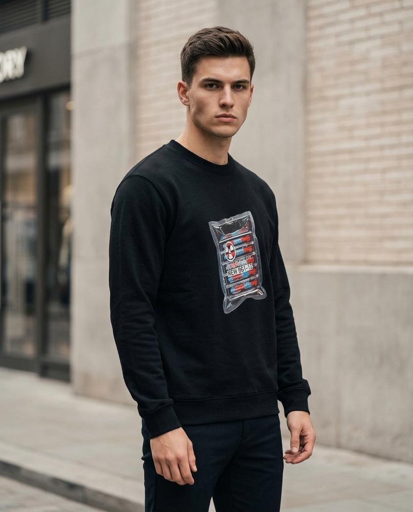 Statement Street - Novar | Langärmeliges Bedrucktes Sweatshirt Unisex