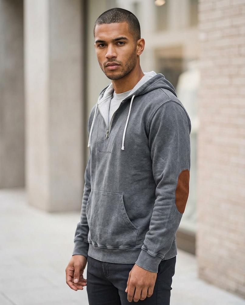 Statement Street - Zaram | Gefütterter Gepatchter Hoodie Herren