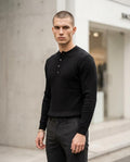 Statement Street - Laran | Gerippt Geknöpft Pullover Herren