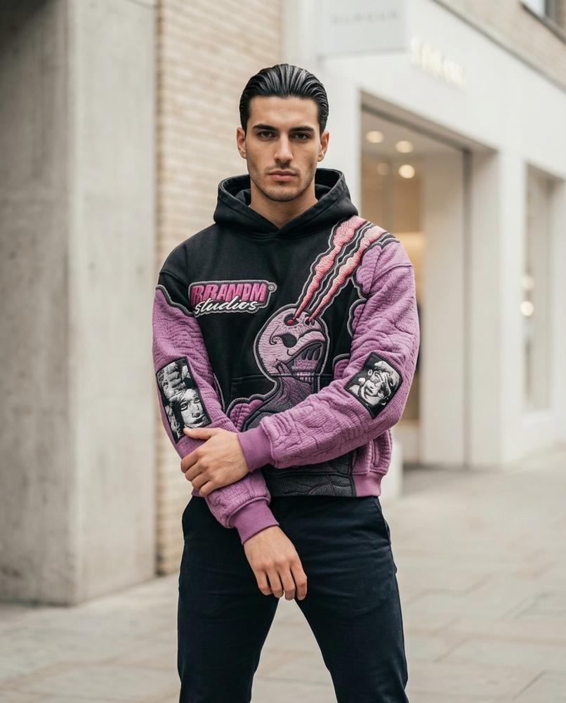 Statement Street - Lylen | Bestickt Strukturiert Hoodie Unisex
