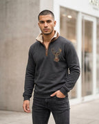 Statement Street - Elram | Gefütterter Bedruckter Pullover Herren