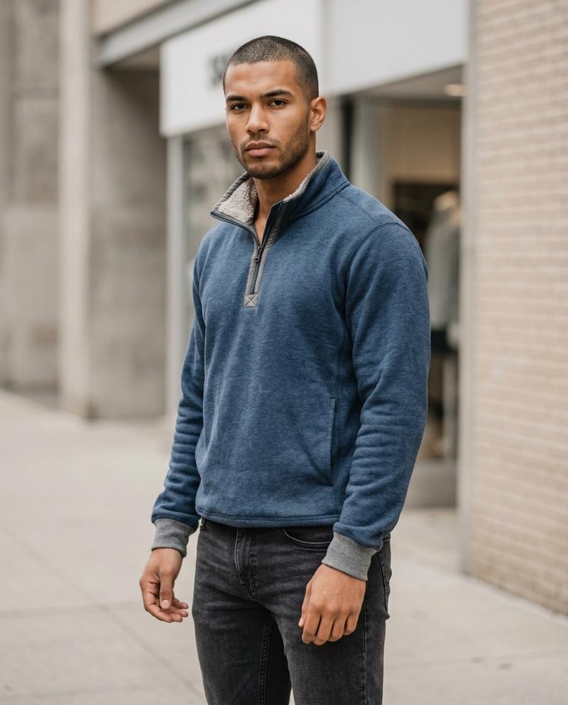 Statement Street - Elram | Gefütterter Bedruckter Pullover Herren