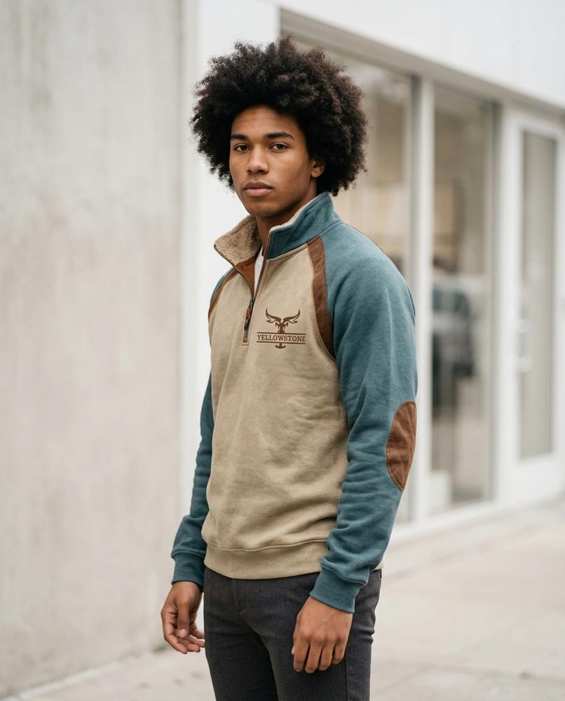 Statement Street - Elram | Gefütterter Bedruckter Pullover Herren