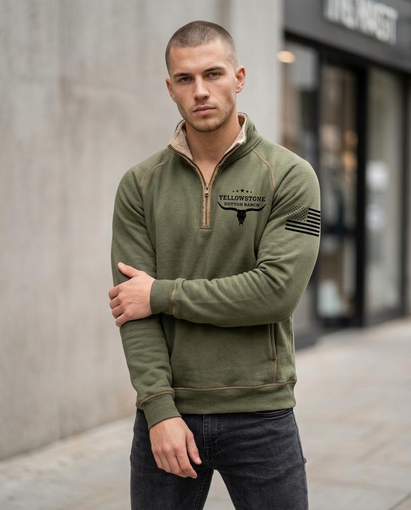 Statement Street - Elram | Gefütterter Bedruckter Pullover Herren