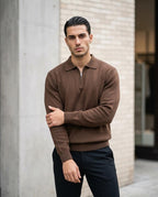 Statement Street - Nikar | Gezipter Gestrickter Pullover Herren