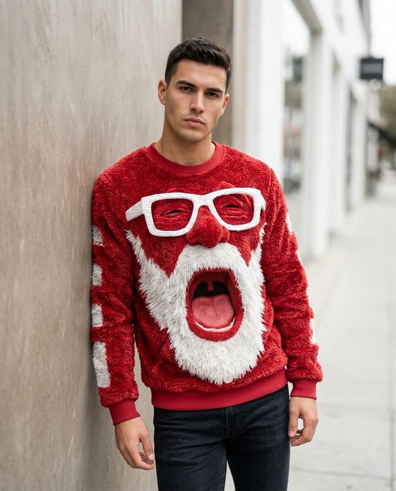 Statement Street - Coken | Plastisch Plüschiger Pullover Unisex