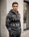 Statement Street - Corev | Strukturiert Gemustert Hoodie Herren