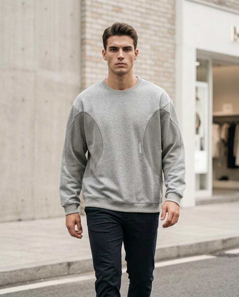 Statement Street - Kalan | Strukturiert Gepaneelt Sweatshirt Unisex