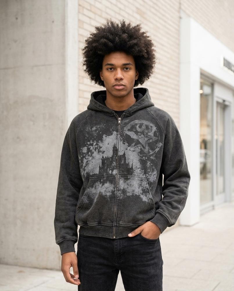 Statement Street - Vavar | Bedruckter Verwaschener Hoodie Unisex