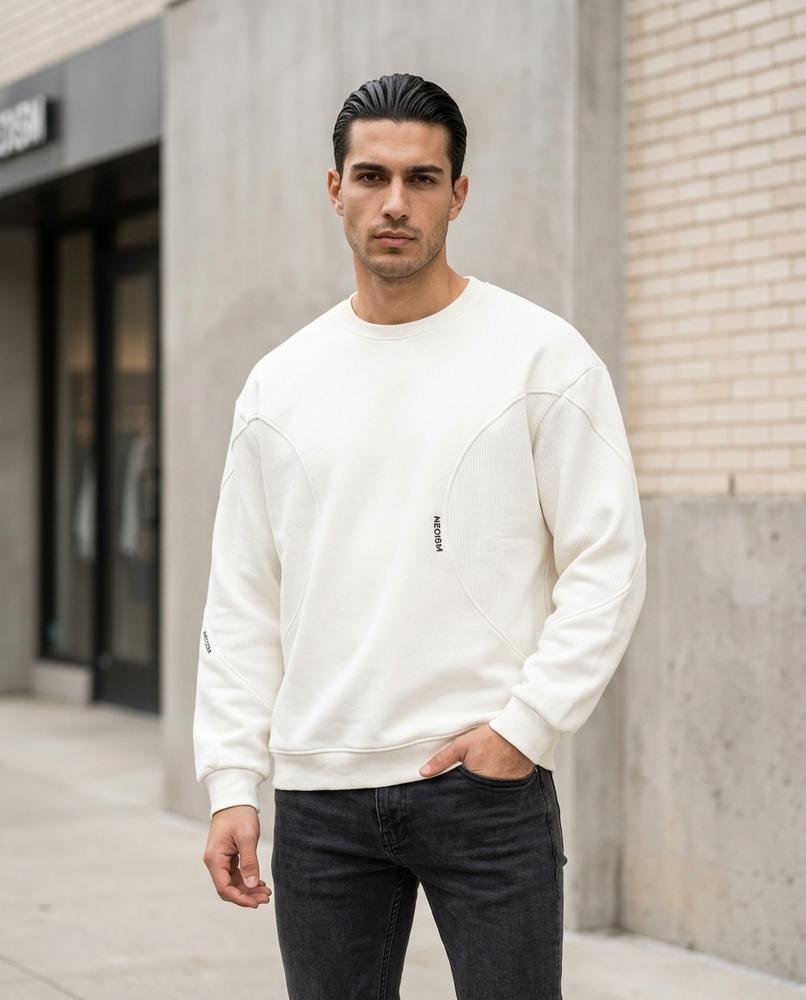 Statement Street - Kalan | Strukturiert Gepaneelt Sweatshirt Unisex