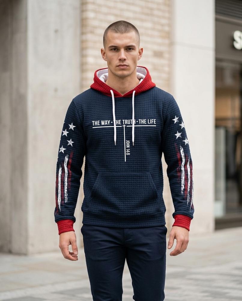 Statement Street - Zemin | Strukturiert Bedruckt Hoodie Unisex