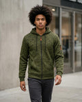 Statement Street - Zevel | Meliert Strukturiert Hoodie Herren