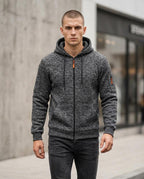 Statement Street - Zevel | Meliert Strukturiert Hoodie Herren