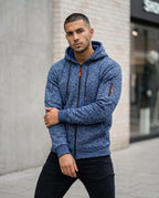 Statement Street - Zevel | Meliert Strukturiert Hoodie Herren