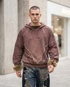 Statement Street - Ledar | Übergroßer Verwaschener Hoodie Unisex
