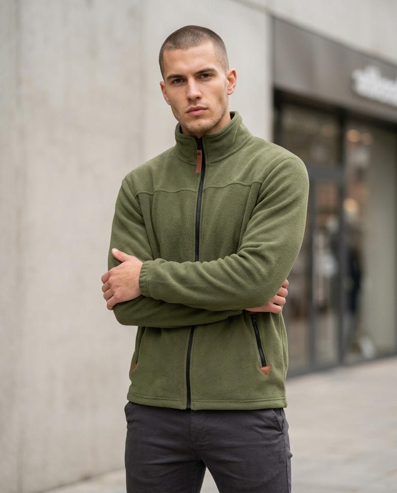 Statement Street - Nomer | Reißverschluss Fleece Jacke Herren