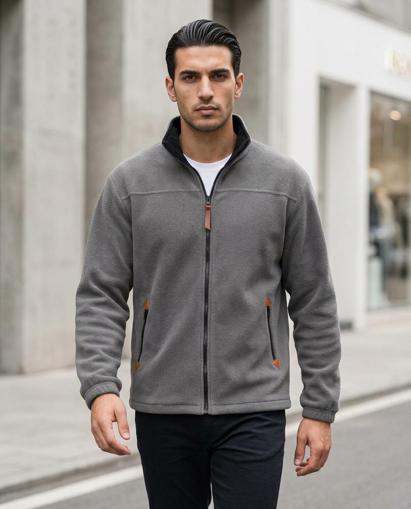 Statement Street - Nomer | Reißverschluss Fleece Jacke Herren