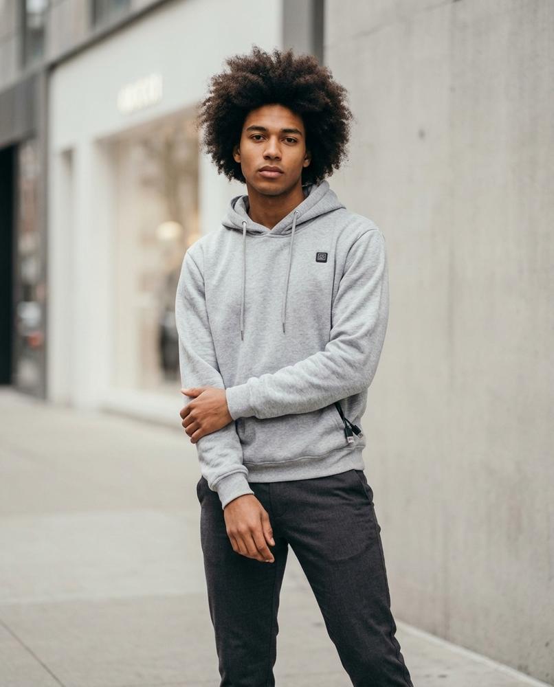 Statement Street - Malin | Beheizbarer Gefütterter Hoodie Herren