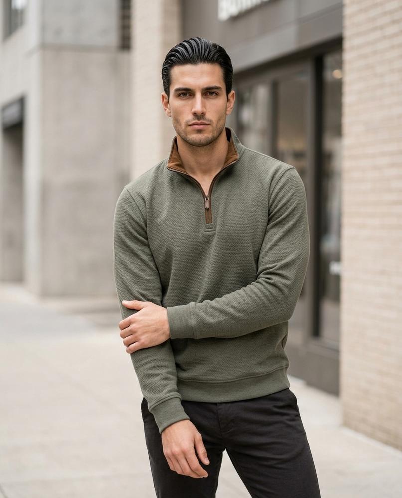 Statement Street - Lolen | Strukturiert Langärmlig Sweatshirt Herren