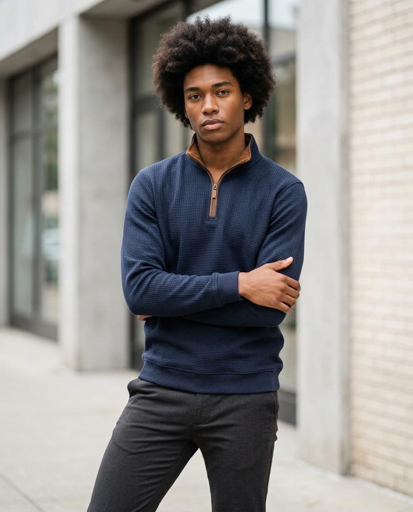 Statement Street - Lolen | Strukturiert Langärmlig Sweatshirt Herren