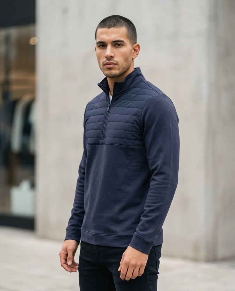 Statement Street - Zever | Strukturiert Hochgeschlossen Pullover Herren