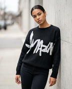Statement Street - Catir | Gestrickt Grafisch Pullover Unisex