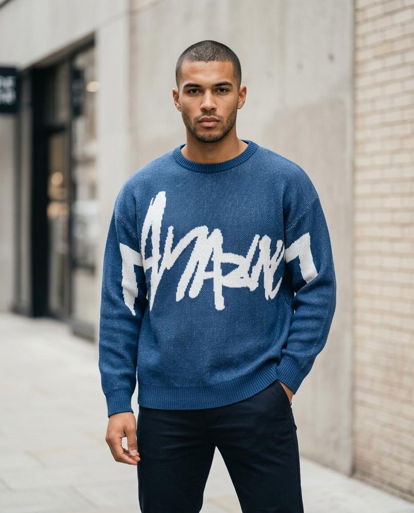 Statement Street - Catir | Gestrickt Grafisch Pullover Unisex