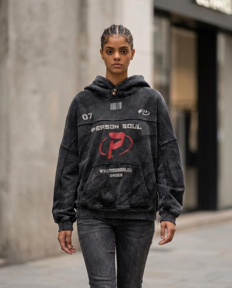Statement Street - Nedan | Bedruckter Gewaschener Hoodie Unisex