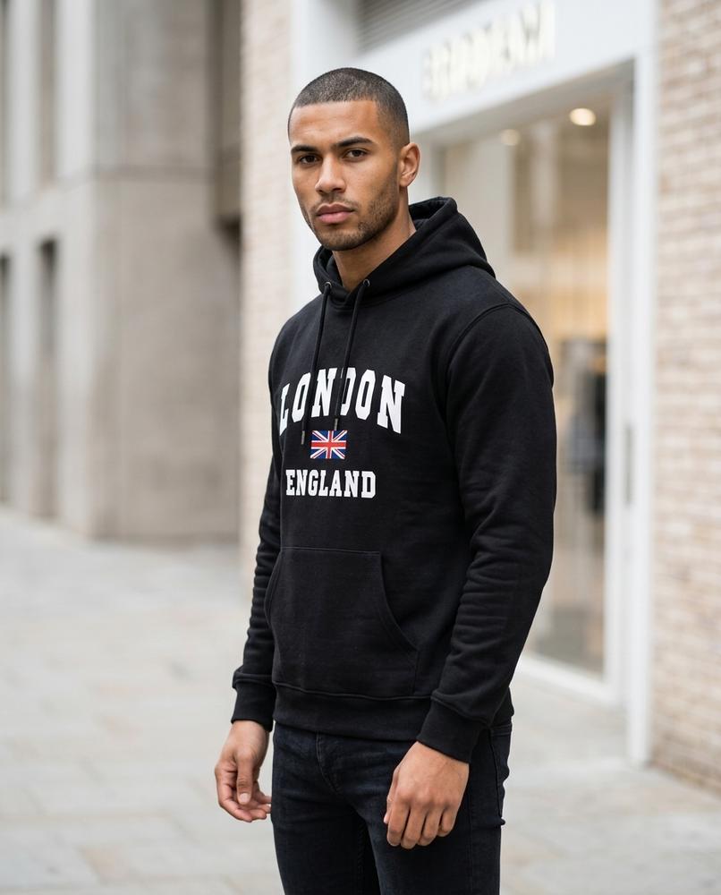 Statement Street - Almon | Langärmlig Bedruckt Hoodie Unisex