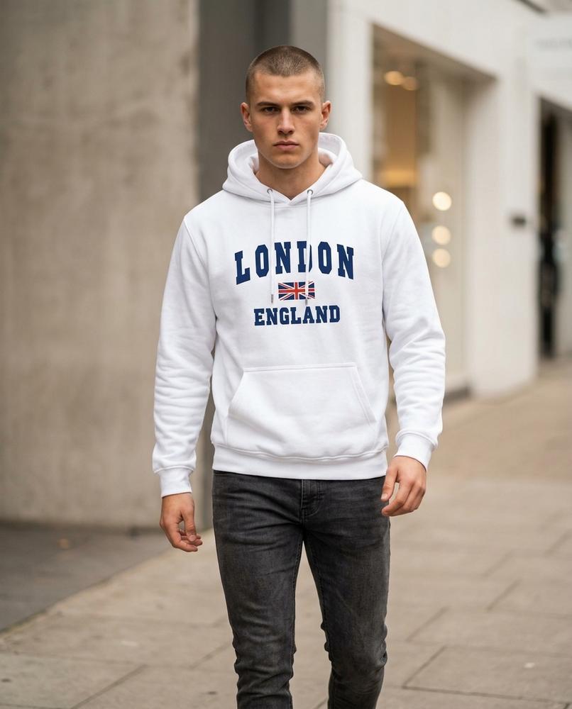 Statement Street - Almon | Langärmlig Bedruckt Hoodie Unisex